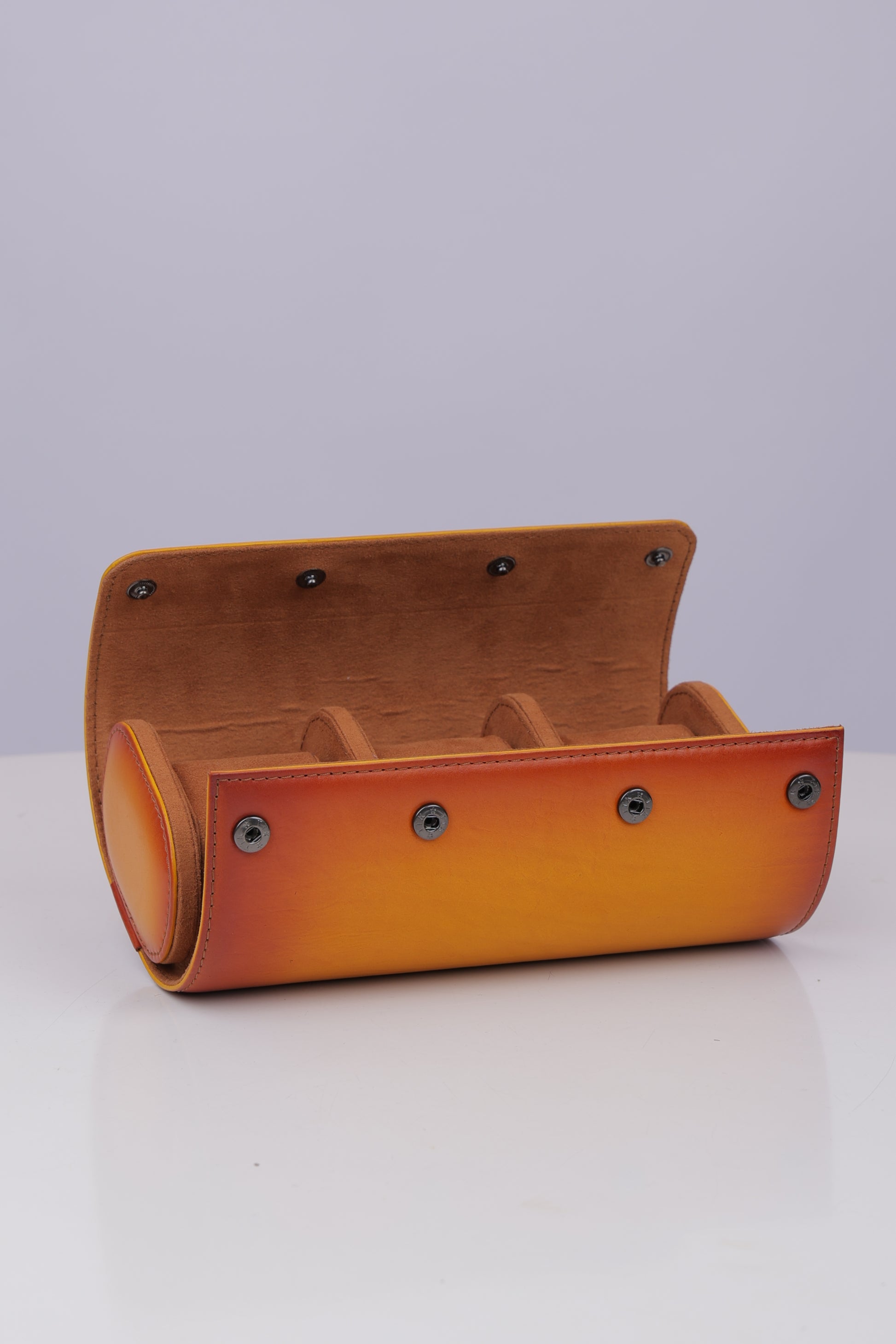 AMBER PATINA WATCH ROLL- 3 SLOT