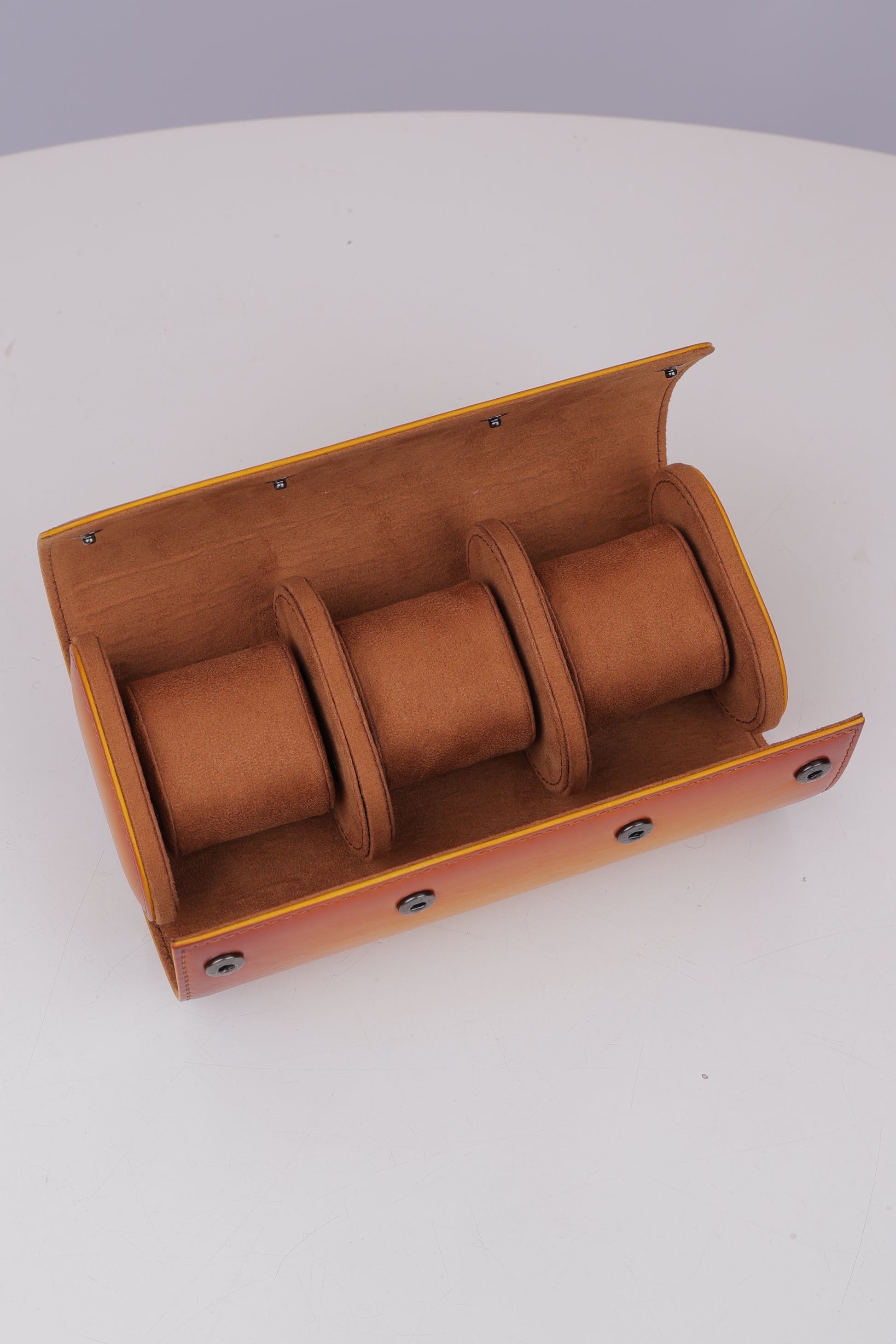 AMBER PATINA WATCH ROLL- 3 SLOT
