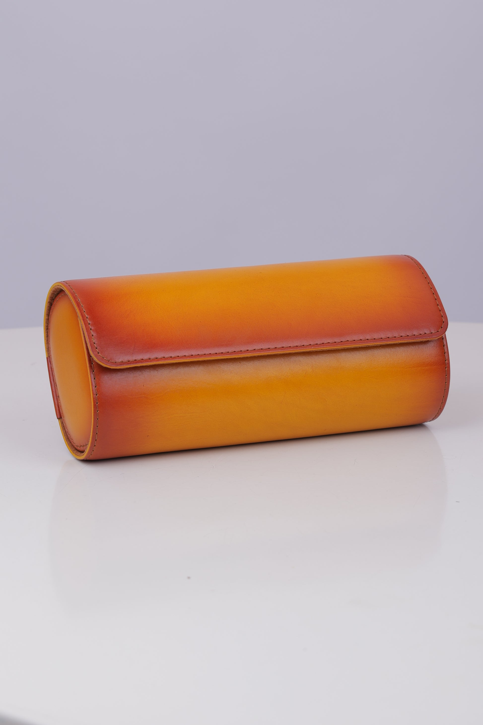 AMBER PATINA WATCH ROLL- 3 SLOT