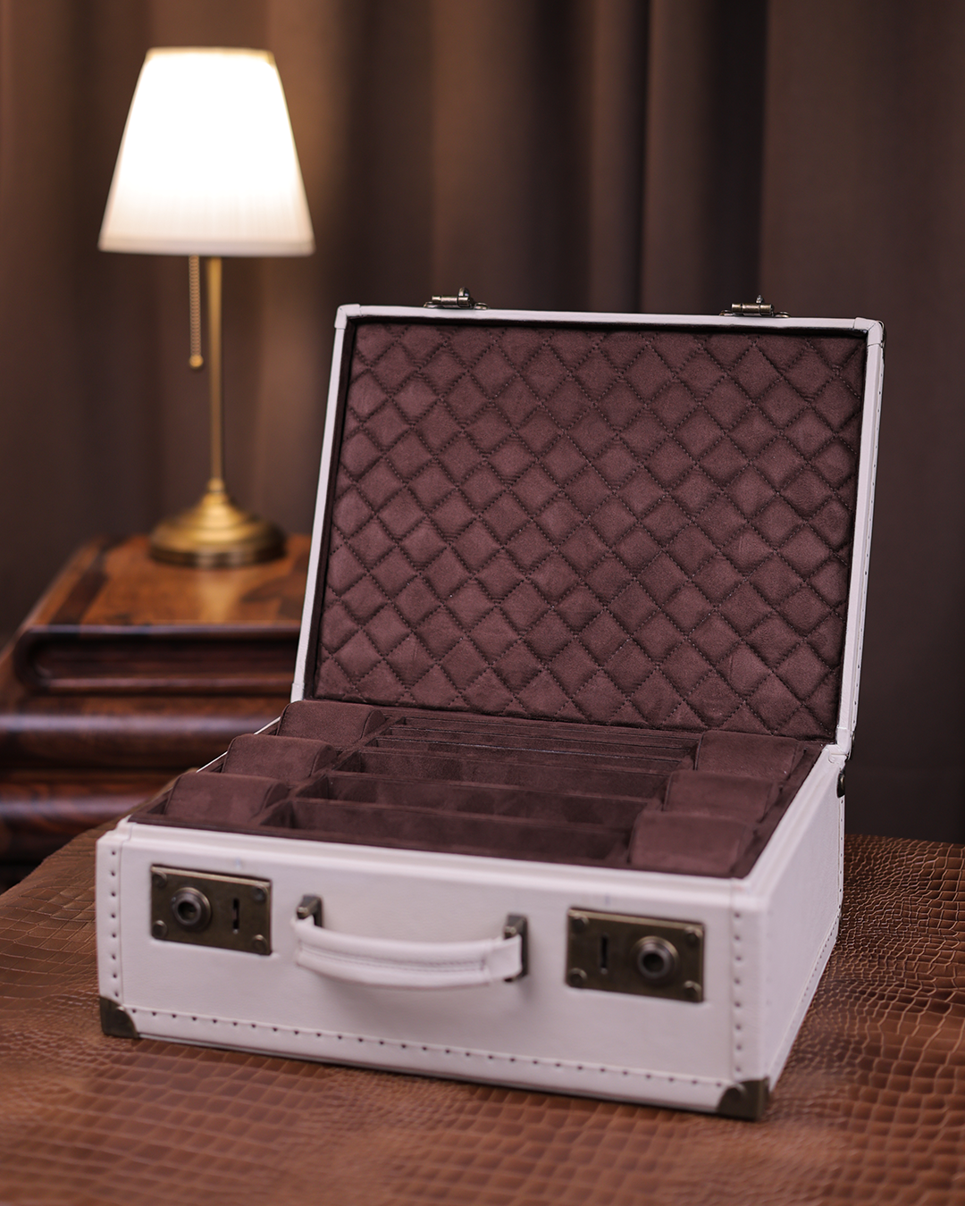 Luxury eyewear case detail