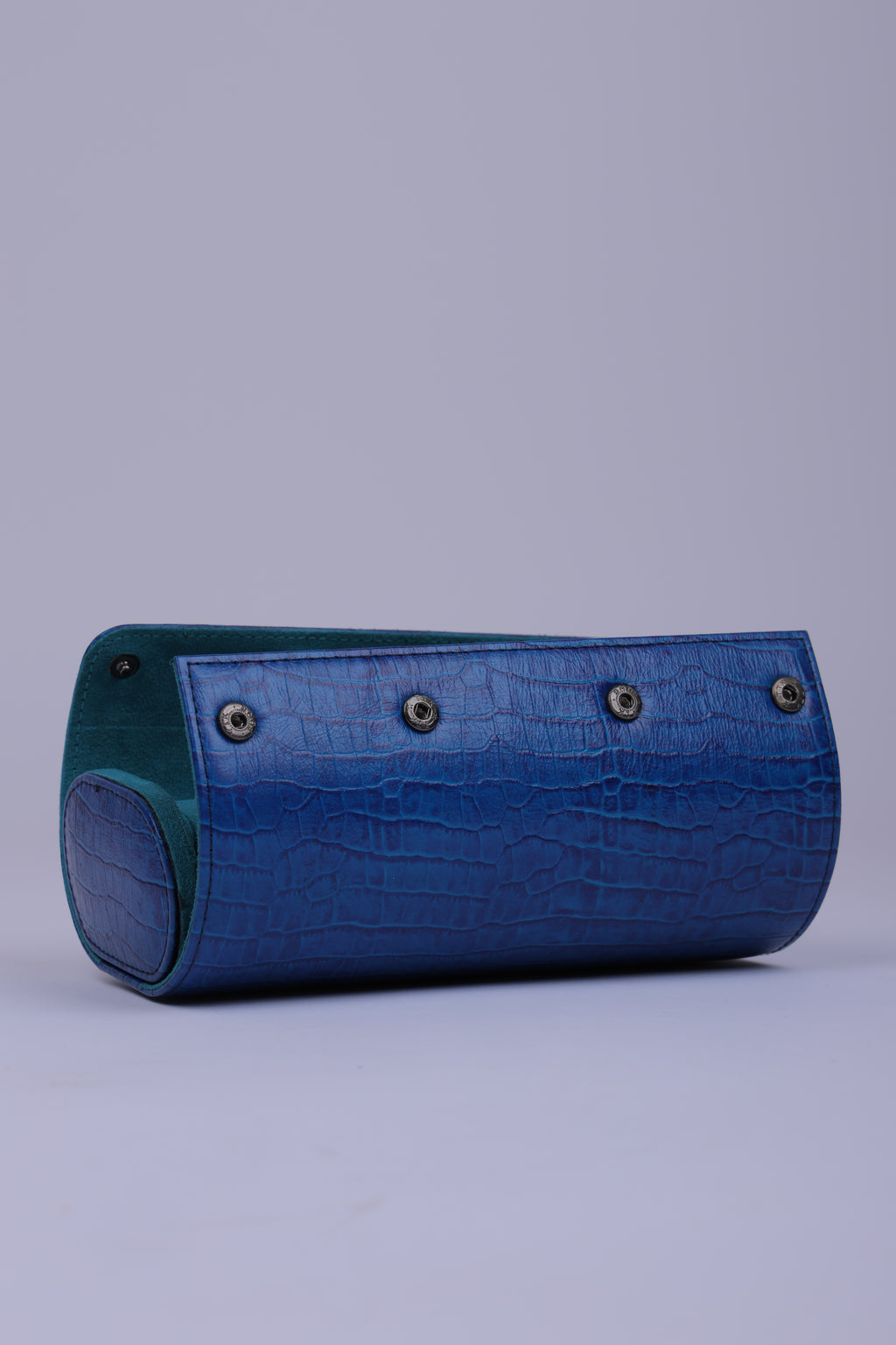 OCEAN BLUE CROCO WATCH ROLL- 3 SLOT