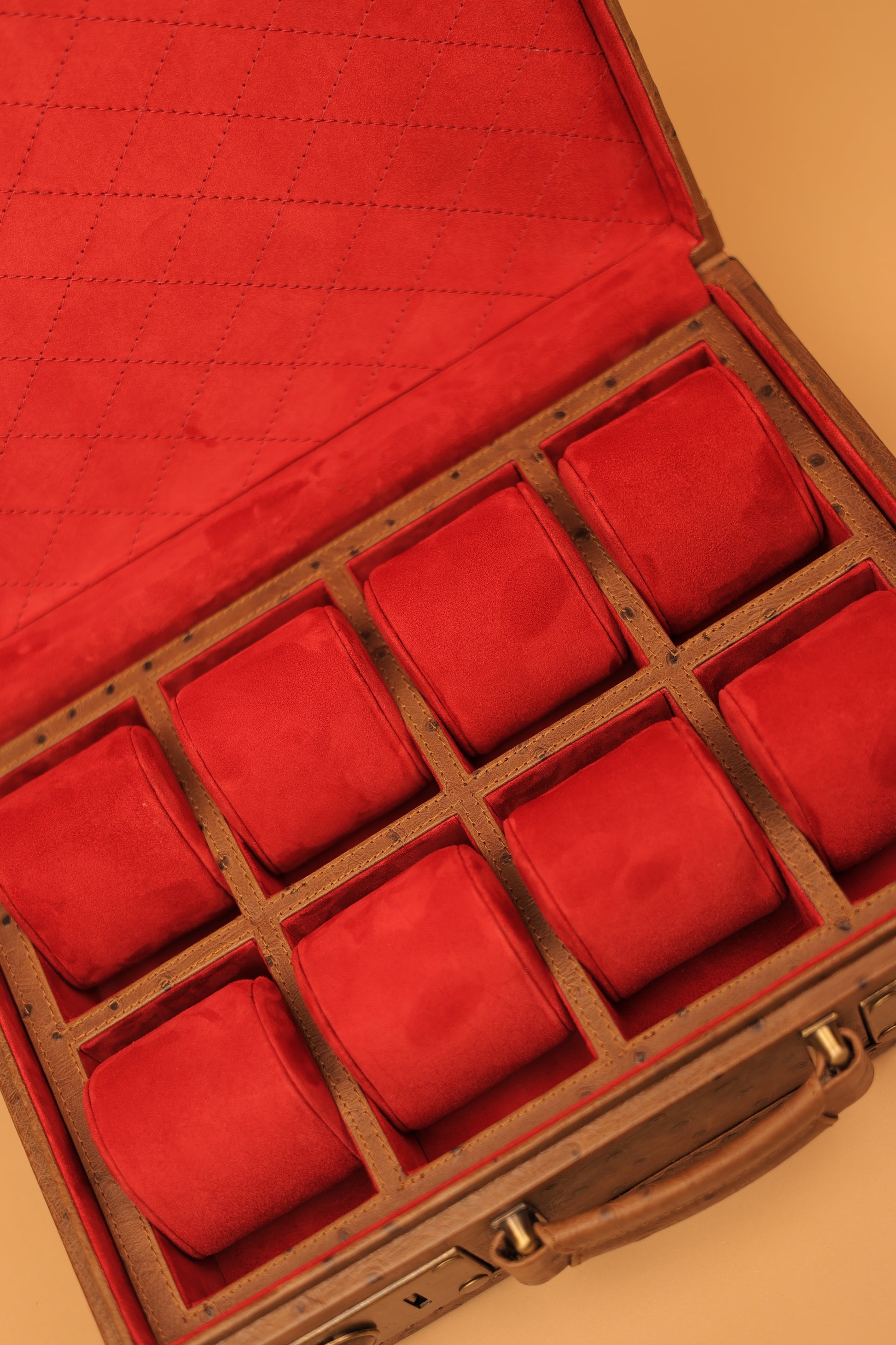 The Russet Ostrich Commander Trunk