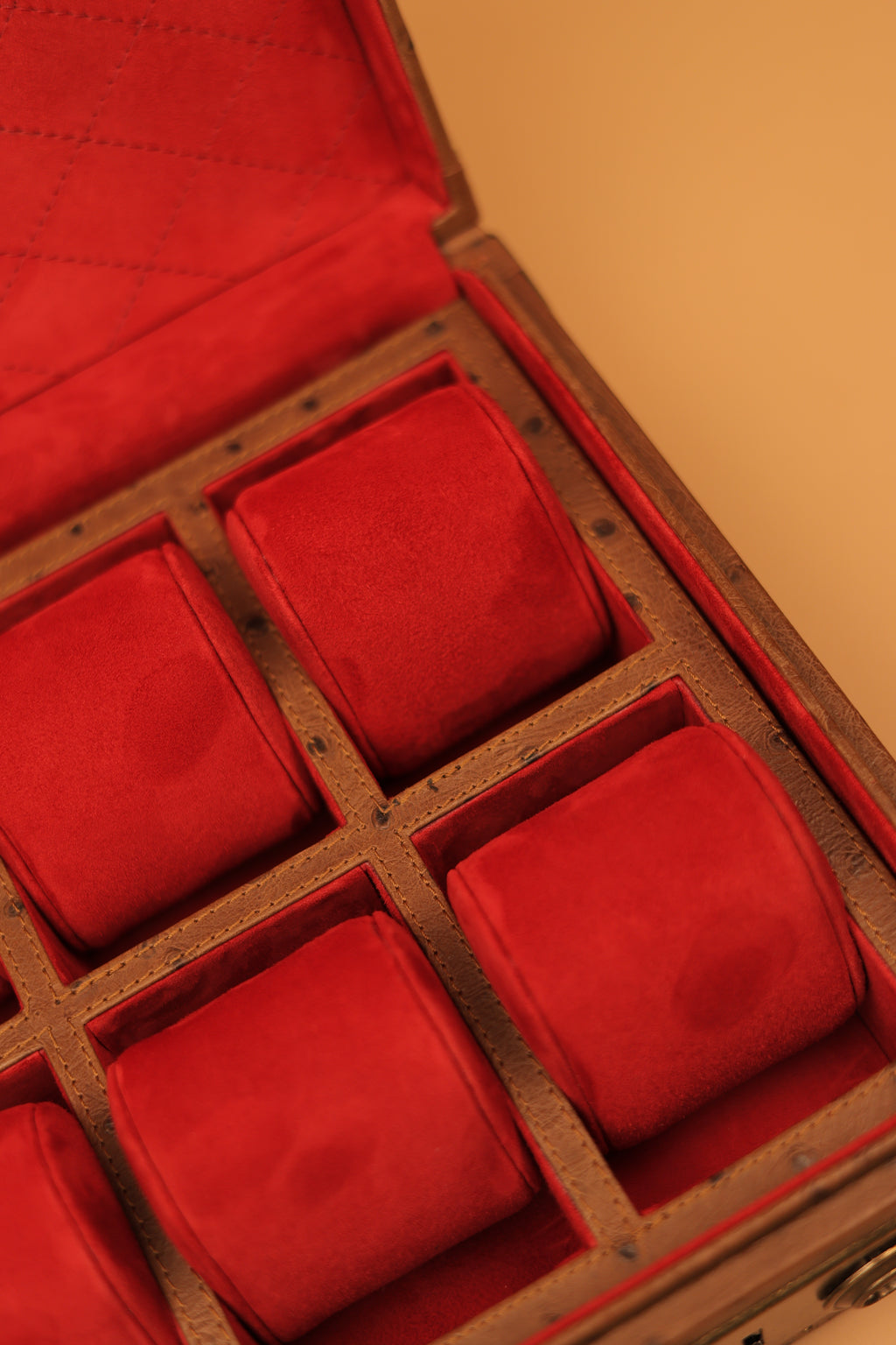 The Russet Ostrich Commander Trunk