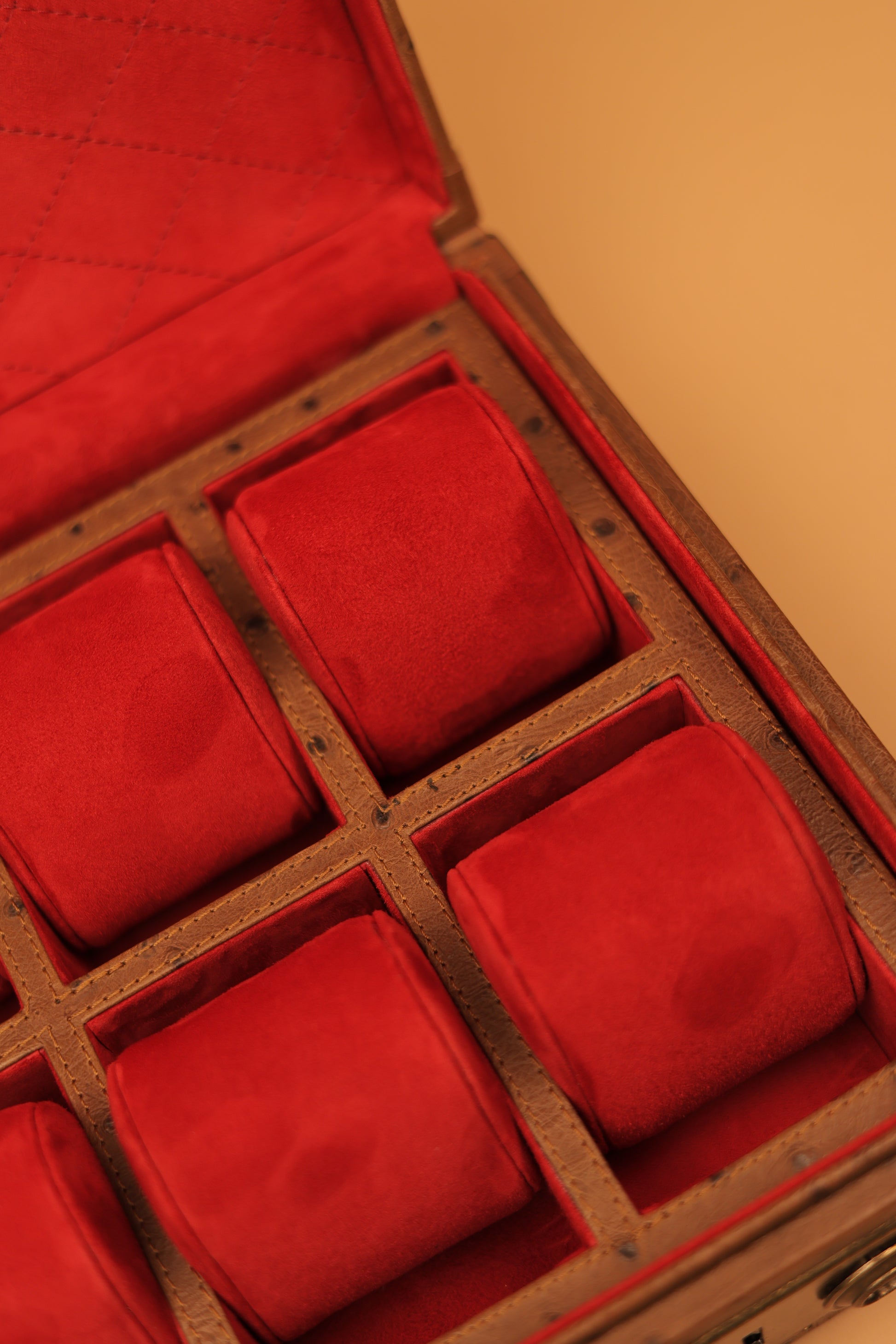 The Russet Ostrich Commander Trunk