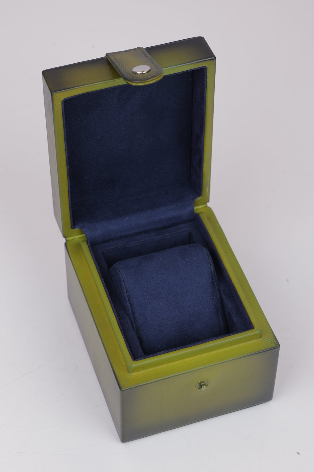 OLIVE PATINA WATCH BOX- 1 SLOT