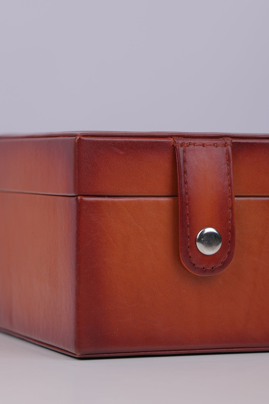 TAN PATINA WATCH BOX- 1 SLOT