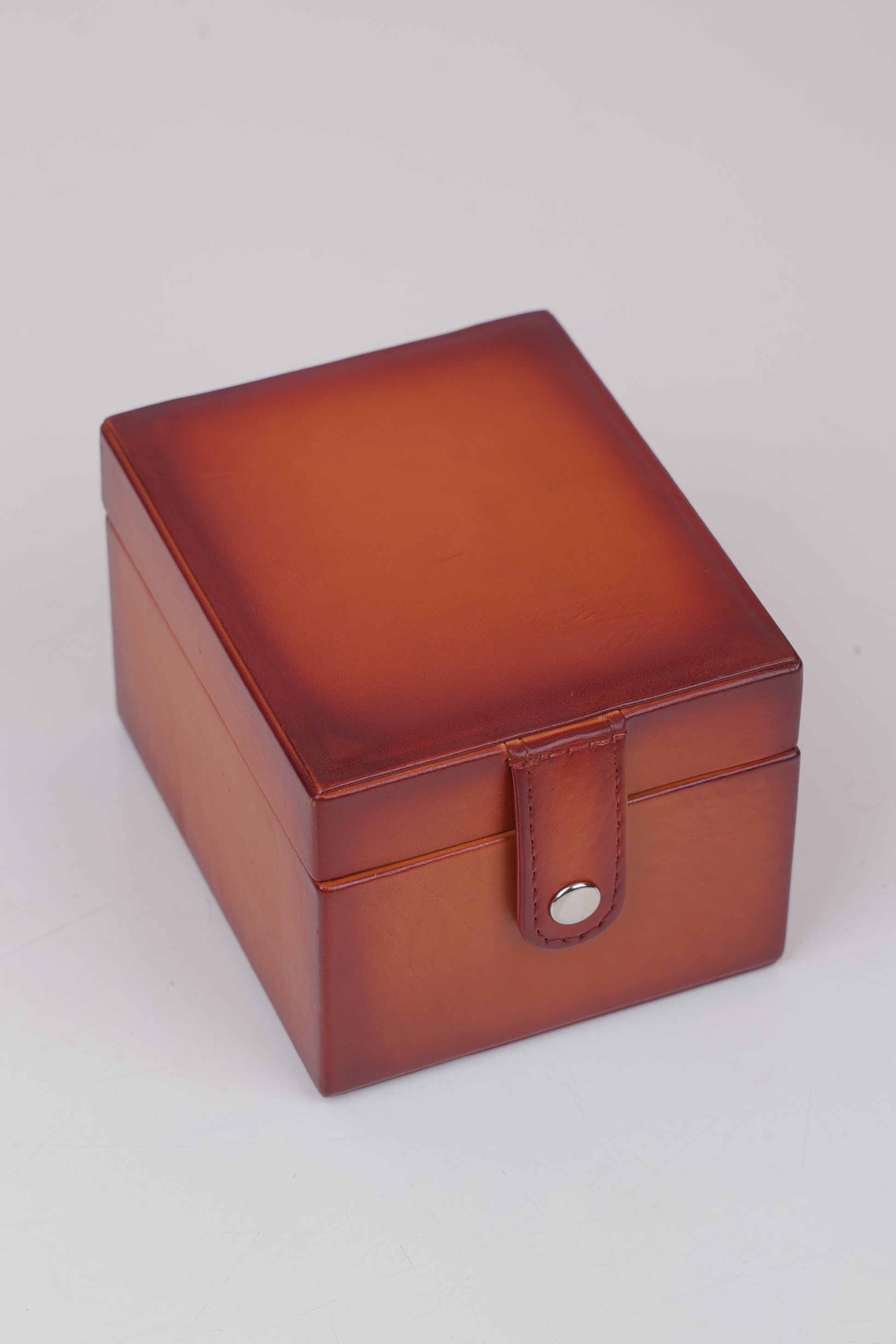 TAN PATINA WATCH BOX- 1 SLOT