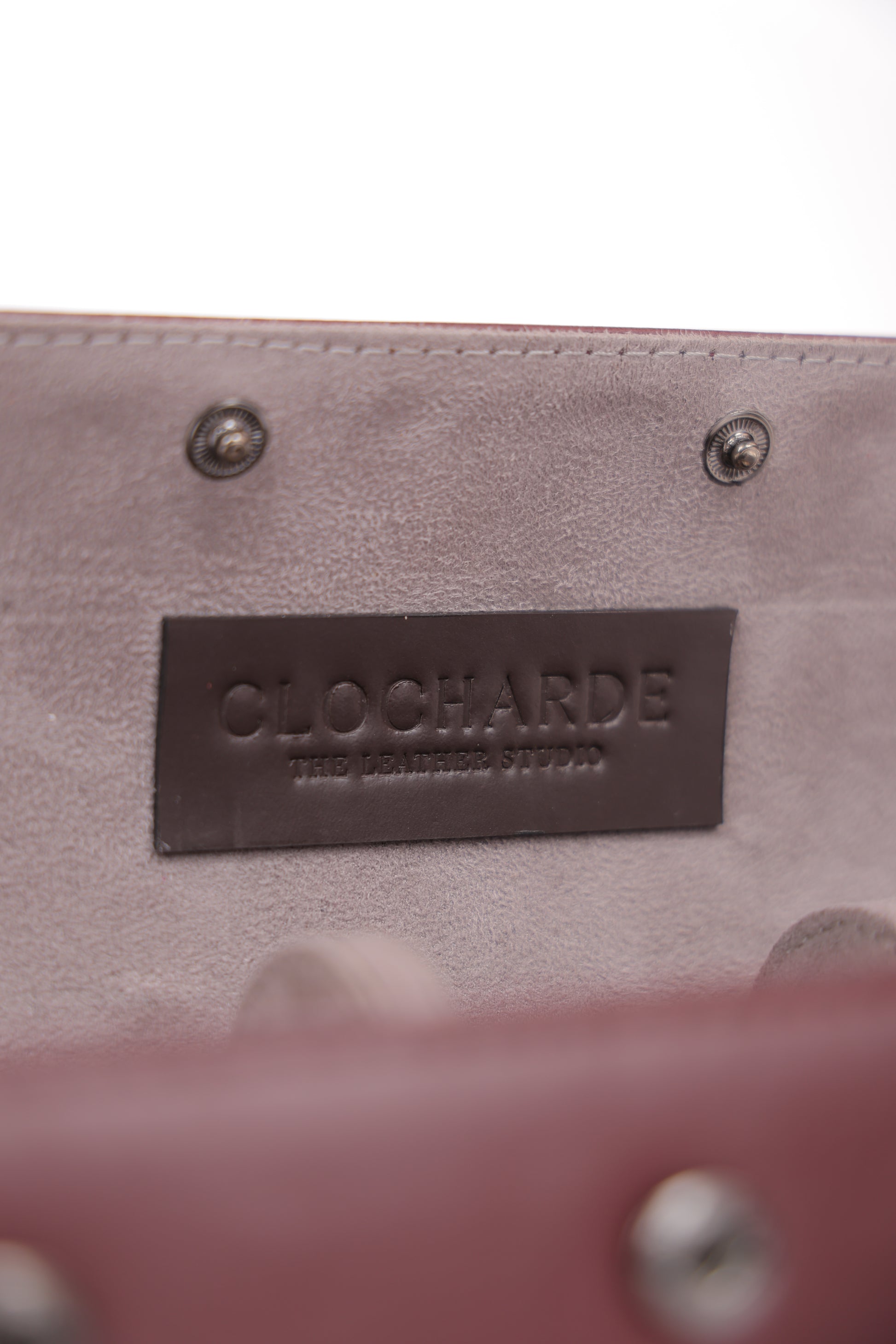Burgundy Leather 3-Slot Watch Roll with Grey Interior