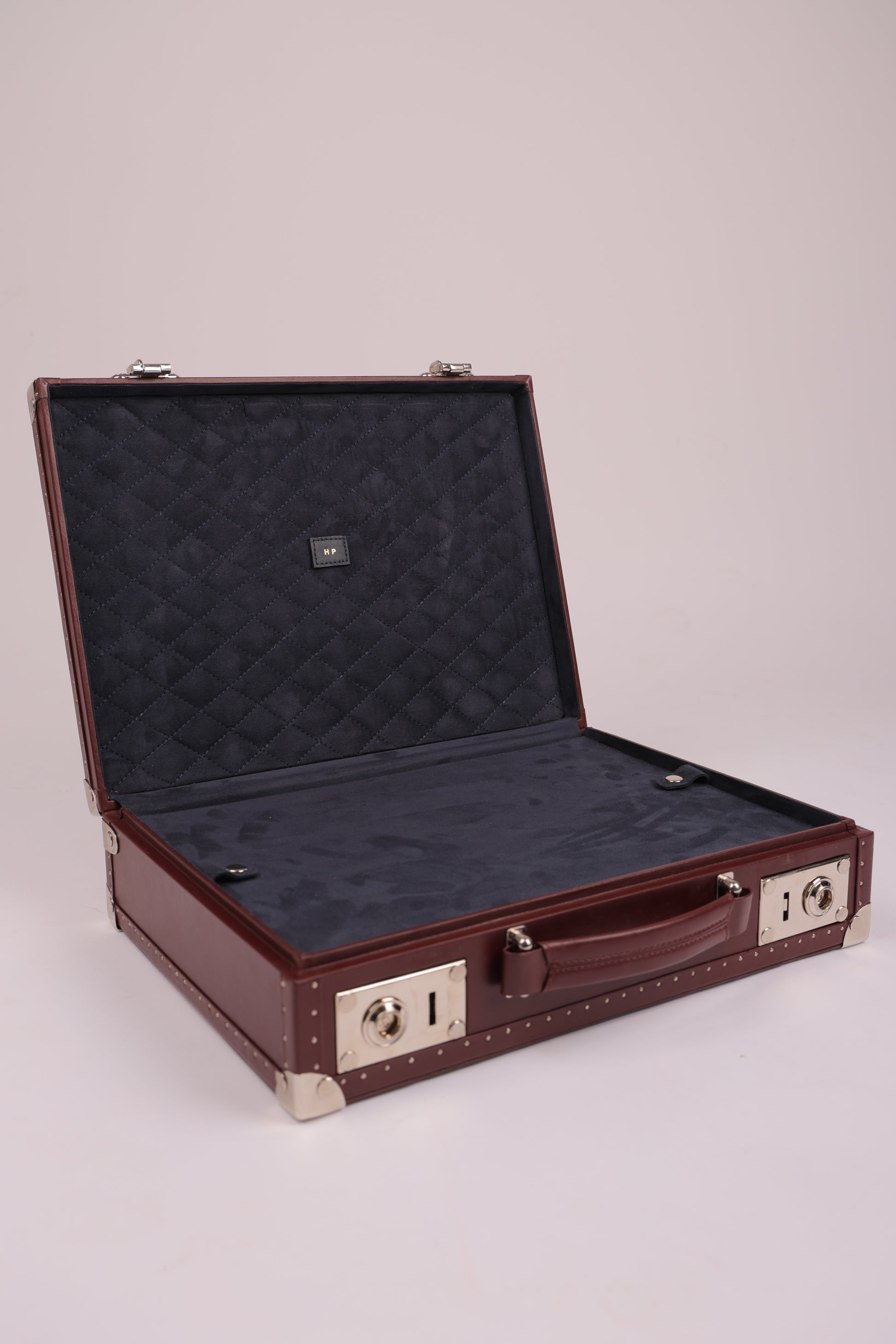 Clocharde Burgundy Leather Watch Trunk – 15 Slot Luxury Storage Case
