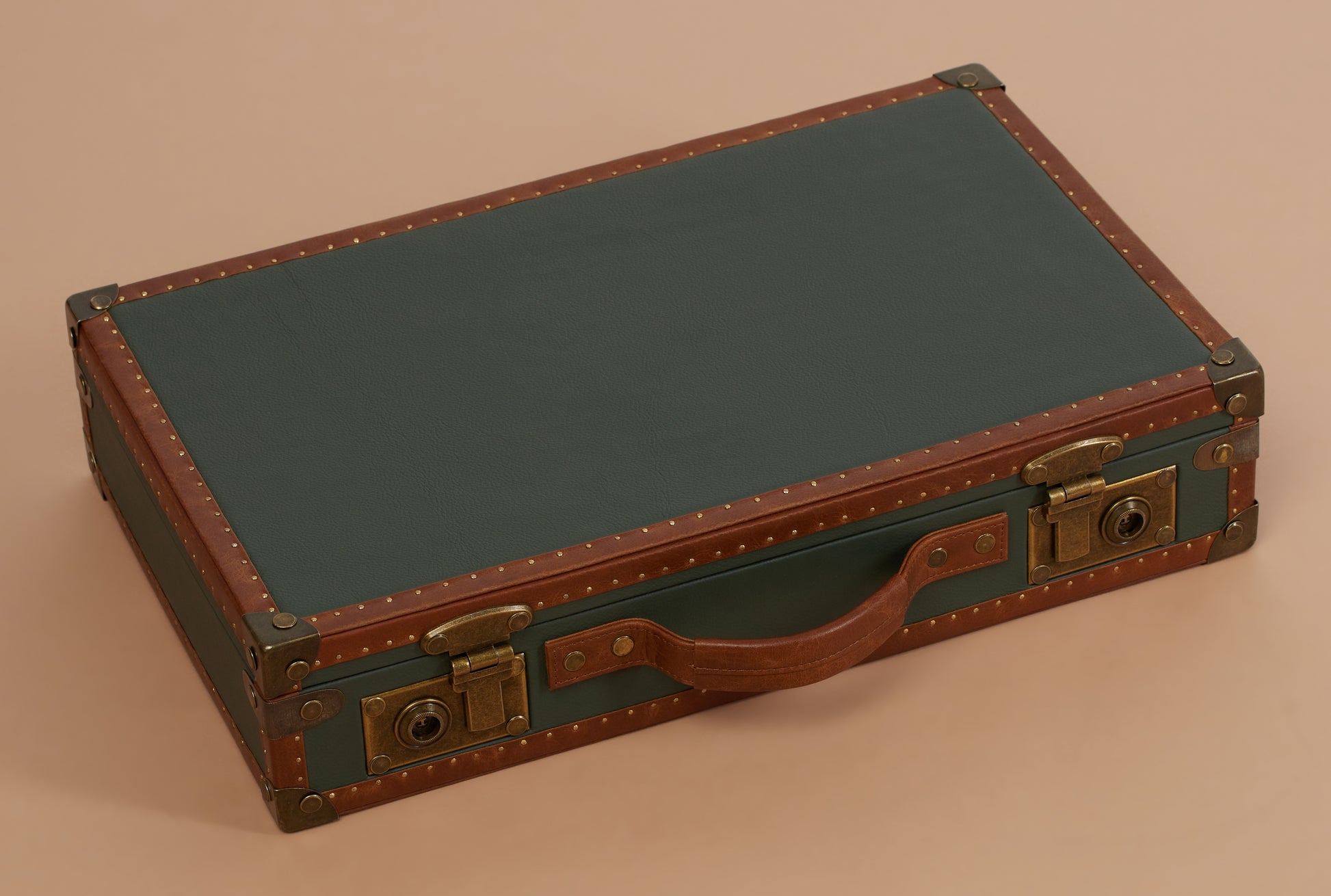 FOREST GREEN AND MAROON INTERIOR WATCH CASE-18 SLOTS