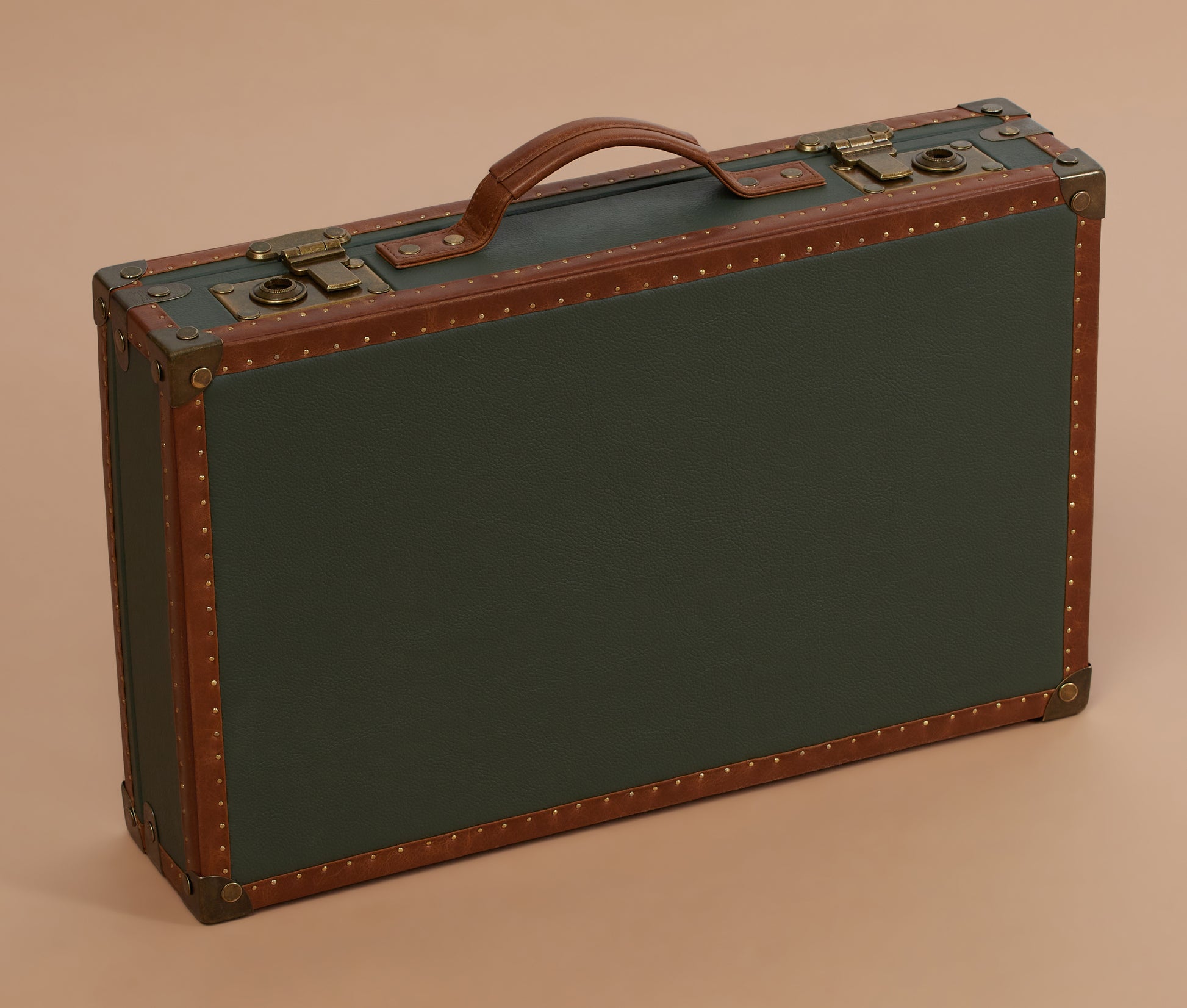 FOREST GREEN AND MAROON INTERIOR WATCH CASE-18 SLOTS
